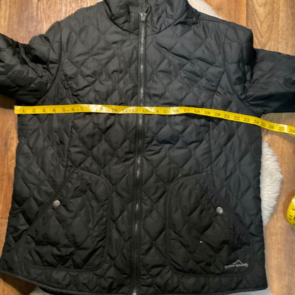 Eddie Bauer Quilted Zip Jacket Size XXL‎ Black  Lightweight Womens - Picture 4 of 6